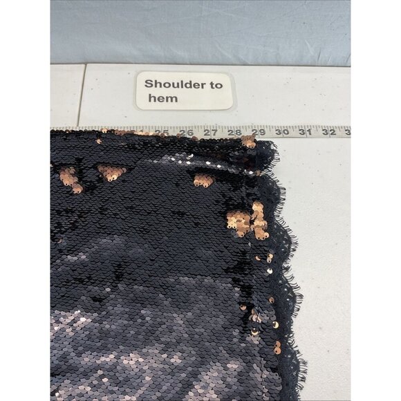 Intimately Free People Seeing Double Sequin Dress size M gold black Vegas party - Picture 6 of 9